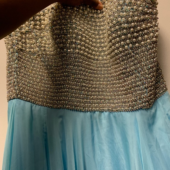 Ice blue prom dress - Picture 2 of 3